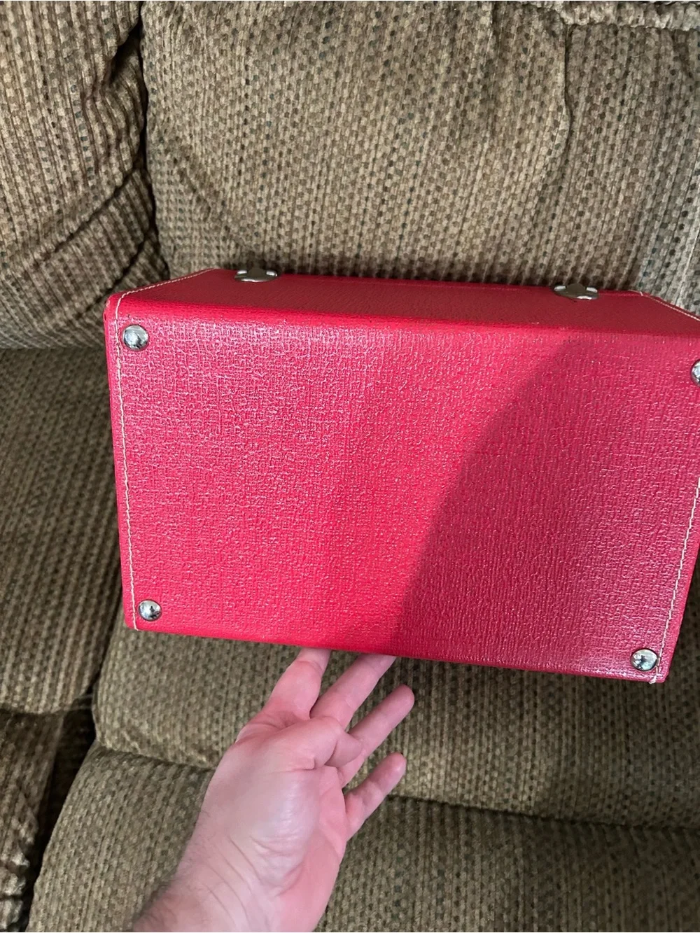 vintage wayfarer 1950s red travel case